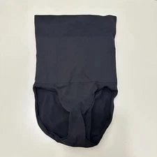 Love Your Assets Spanx Stretch Support Brief Hi Waist Slip Panty Shaper M Black