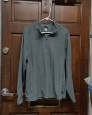 C9 By Champion Gray Fleece 1/4 Zip Pullover Activewear Jacket Women's Size M