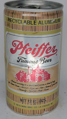 Pfeiffer Famous Beer/G. Heileman Brg Co ~ Aluminum 12oz. Beer Can ~ Empty ~ USA