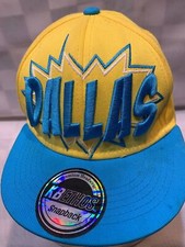 DALLAS Yellow Blue Snapback Youth Cap Hat
