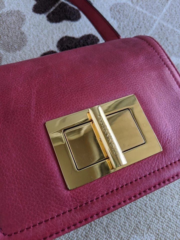 Genuine Leather Tignanello Messenger Bag - Image 4 of 4