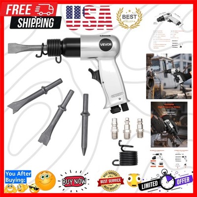 Air Hammer, 4500BPM Pneumatic Hammer with 1.57-inch Stroke & 4PCS Chisels Rou...
