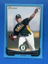 2012 Bowman Blue #196 Tom Milone Oakland Athletics #/500