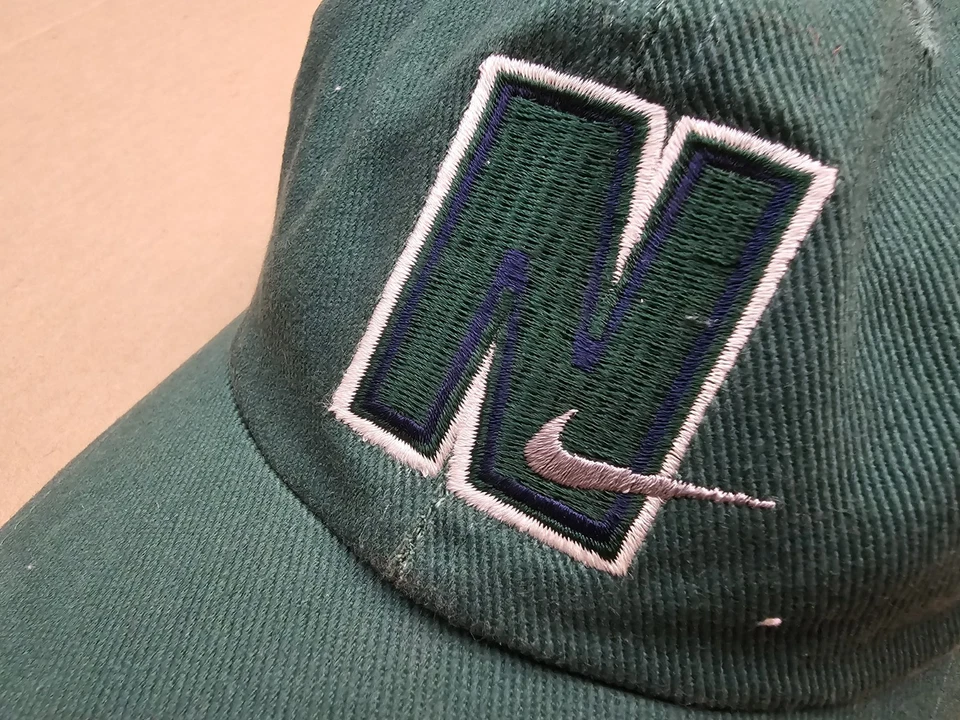De colección Años 90 NIKE N LOGO Gorra Snapback Verde Hechizo Bajo Ala Y2K Jóvenes Niños Foto 3 de 4