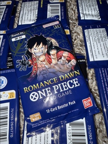 One Piece OP-01 Romance Dawn Booster Packx1 Blue Bottom Wave 1 -From Fresh Box!!