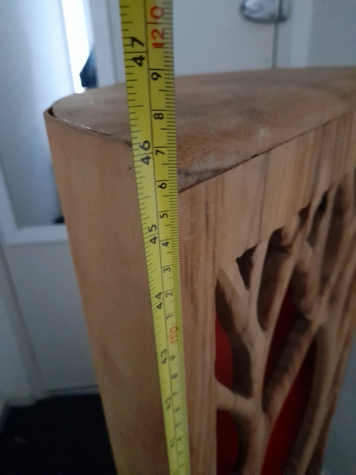 Ambient Silhouette Lantern-style Hand Carved 'Tree Of life' floor Lamp 1 off - image 4 of 4