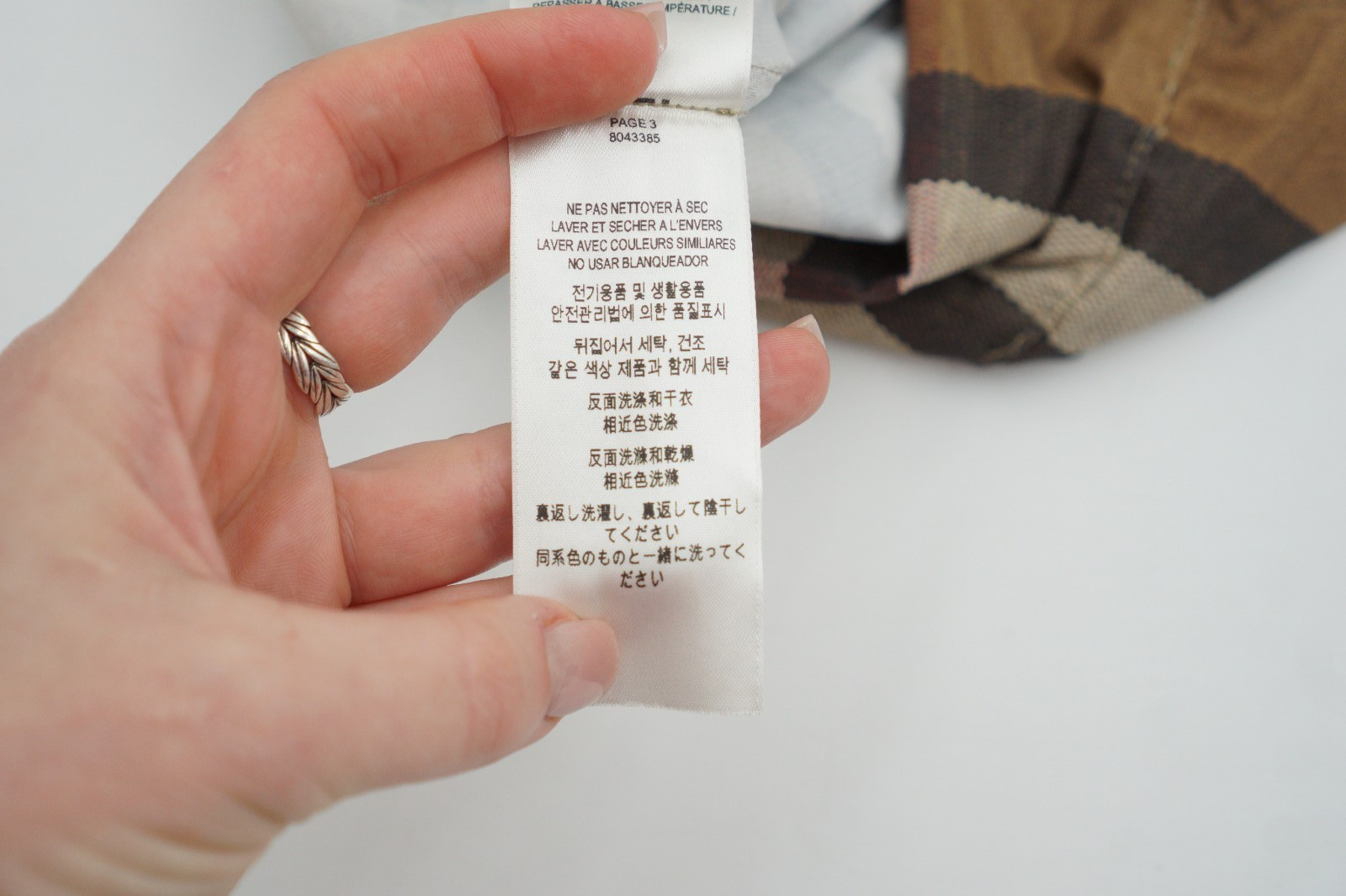 Burberry Stretch Jersey Leggings With Tartan Pattern Brown Size S image 8