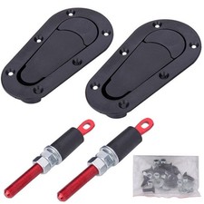 Universal Racing Car Plus Flush Mount Hood Latch Pin No Key Locking Kit Neweaa
