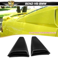 Fits 99-04 Ford Mustang Coupe PU Rear Side Window Louvers Scoop Shutter Cover