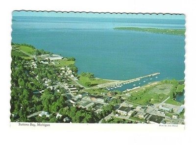 Sutton's Bay MI Grand Traverse Bay vintage postcard unposted