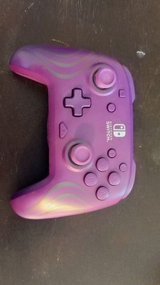 PDP Nintendo Switch Afterglow Wave Wireless Controller RGB Lighting Purple   