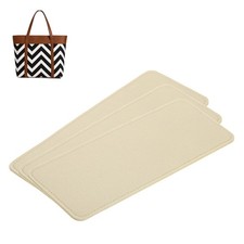3pcs Felt Bag Base Shaper Handbag 10.83x4.33" 3mm Thick, Beige