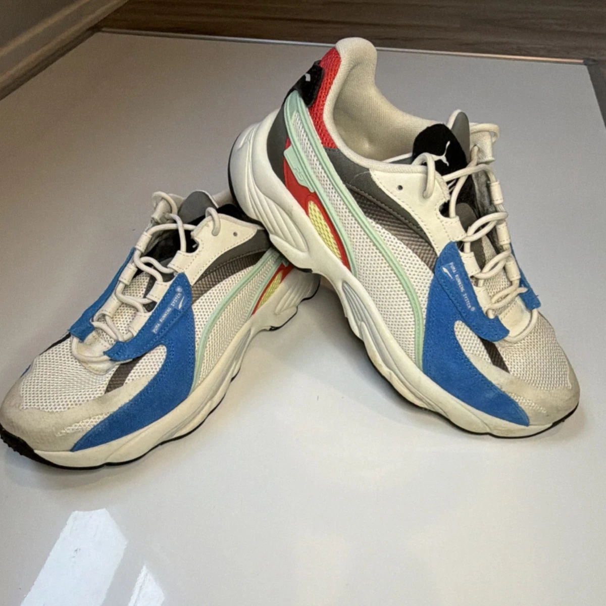 Puma RS-Connect Lazer Vaporous Grey Energy Blue for sale | eBay