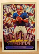 1999 Topps Record Numbers Silver NFL Insert Card #R7 Doug Flutie, Buffalo Bills