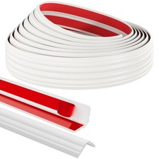 2.3 in x36 FT Flexible Wall Corner Guard  Edge Protector,White 90  Inside  ...