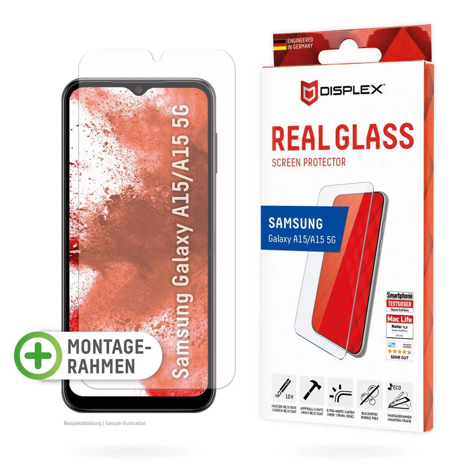 DISPLEX Real Glass Samsung Galaxy A15/A15 5G "wie neu"