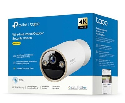 TP-Link Tapo C425 2K QHD Wire-Free Security Camera Indoor Outdoor Battery Powere