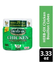 2 PK - Herb-Ox 🐓 Chicken Bouillon Cubes 25 CT  / Gluten Free /BB: Jan 2027