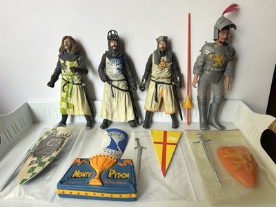 Monty Python & The Holy Grail Lot Of 4 Used Action Figures Loose