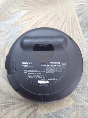 Sony Psyc ATRAC CD Walkman Portable Compact Disc Player schwarz - sehr guter Zustand D-Ne330 - Bild 2 von 7