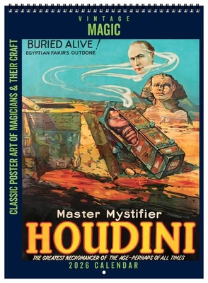 Asgard Press 2026 Vintage Magic Deluxe Wall Calendar, 11"x15"