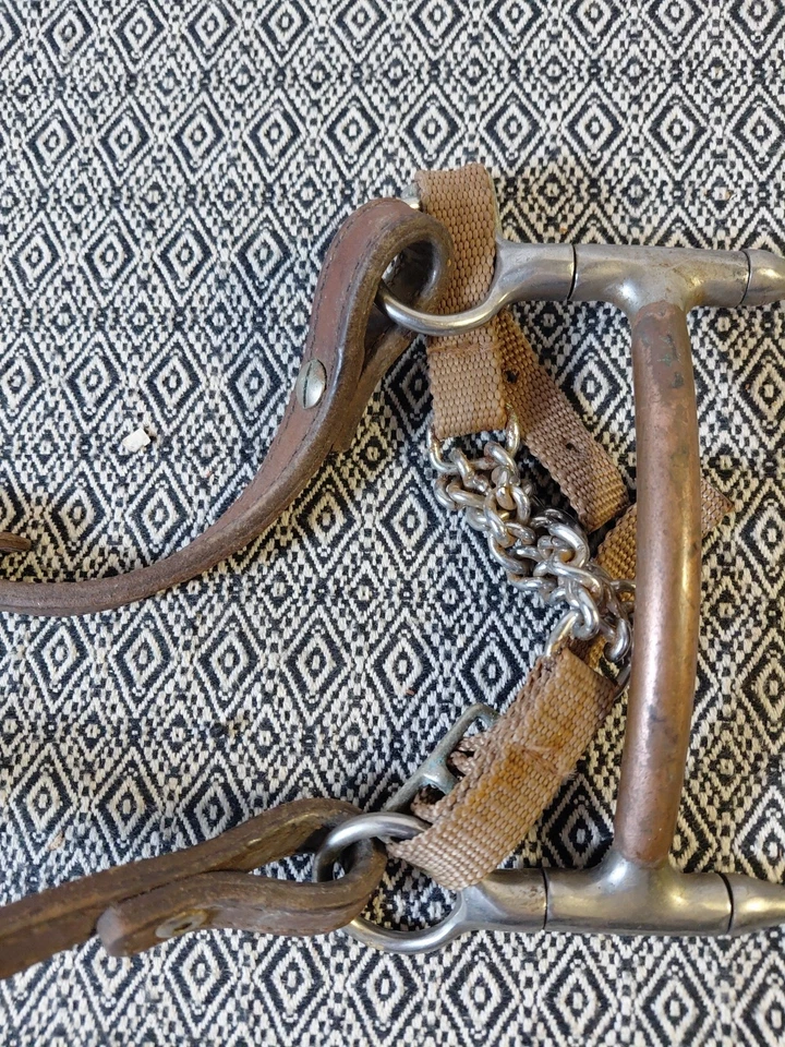 Circle Y Browband Leather Headstall With Bit - Image 4 of 4