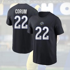 SALE! Blake Corum #22 Los Angeles Rams Name and Number Fan Favorite