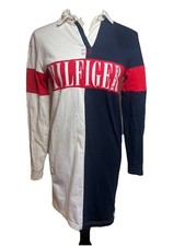 Tommy Hilfiger Women's Colorblock XXS Rugby/Polo Dress Red/White/Navy Preppy