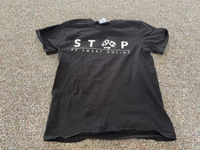 Port & Company Stop Be Smart Online Boys Black T-Shirt Size Youth L