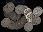 Lot of 50 Dateless Standing Liberty Silver Quarters