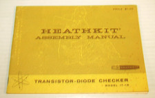 Original Heathkit Assembly Manual For Transistor Diode Checker IT-10 1960