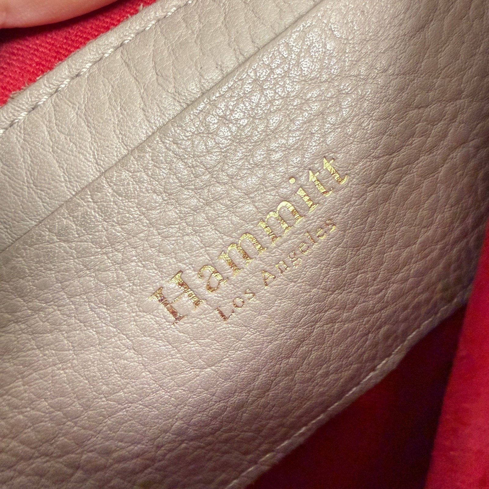 Hammitt Crossbody Bag Silver Python Embossed Leat… - image 7