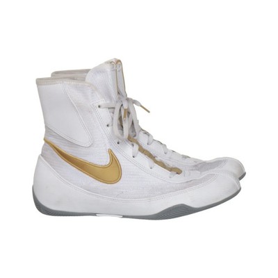 Nike, Ringerschuhe, Größe: 40 1/2, model: machomai 2, Weiß/Gold, Herren #vss