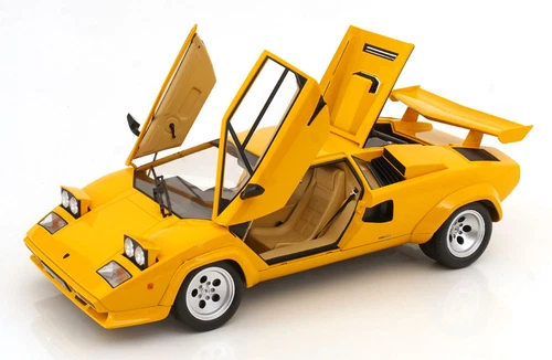 KK Scale 1:12 LAMBORGHINI COUNTACH LP 5000S QV YELLOW 1985 - KKDC120144 - Imagen 2 de 10