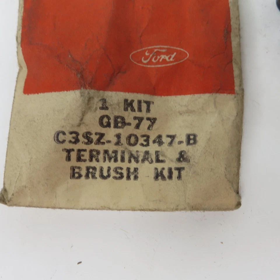 Kit de cepillo alternador Ford Thunderbird Lincoln V8 1963-65 C3SZ-10347-B GB-77 NOS Foto 2 de 4