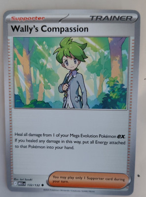 Wally s Compassion 132/132   ME01 Mega Evolution   Playset 4x   Near Mint
