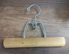 Vintage Walker Blonde Wood Trouser Skirt Clamp Style Hanger B18
