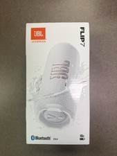 JBL Flip 7 Portable Waterproof Wireless Bluetooth Speaker White D3