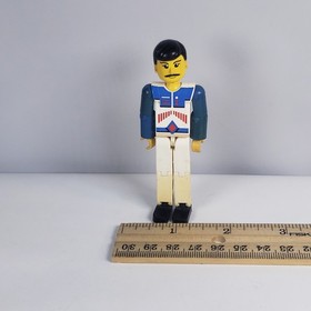 Vtg 80s LEGO Technic Racing Figure. No Helmet. Vtg from Set 8714 8223 tech037