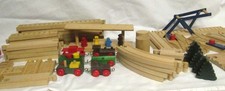 brio wooden train set, 63 pieces, As Is