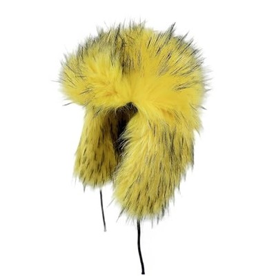 Y2K Faux Fur Russian Hat, Soft, Warm Winter Trapper Hat  display picture 1