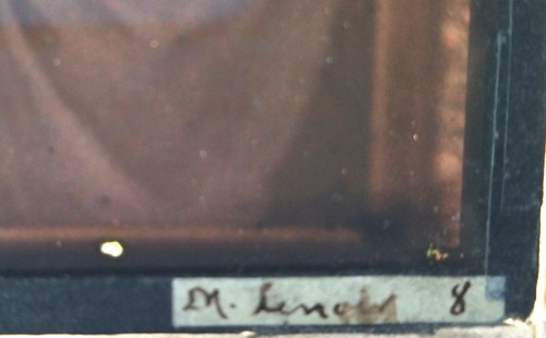 AUTOCHROM 13x18 Fotograf M.LE NOIR Gemälde eines Mädchens - Bild 3 von 3