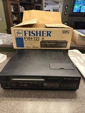 Vintage Fisher FVH 721 Video Cassette Recorder VHS Player Deck W/Orig.Box Read