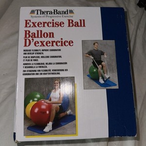 EXERCISE BALL Large 75 CM BLUE THERA BAND NEW