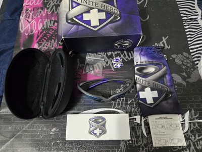 Rare Oakley Infinite Hero Split Jacket Carbon / Violet Iridium & Grey OO9099-17