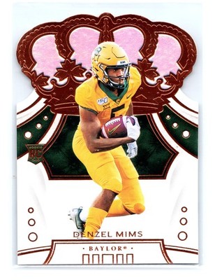 2020 Panini Chronicles DP Football #44 Denzel Mims Crown Royale Baylor