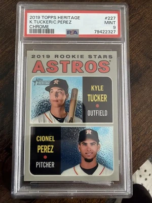 2019 Topps Heritage - Rookie Stars Kyle Tucker, Cionel Perez #227 (RC) - Bild 1 von 3