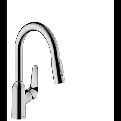 Hansgrohe Focus N 1.75 GPM Single Hole Pull Down Prep Kitchen Faucet with Toggle 4059625166437 | eBay