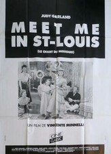 MEET ME IN ST. LOUIS - JUDY GARLAND / MINNELLI - REISSUE LARGE MOVIE POSTER