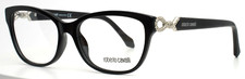ROBERTO CAVALLI Barga 5017 001 Black Womens Semi Cat Eye Eyeglasses 54-15-135